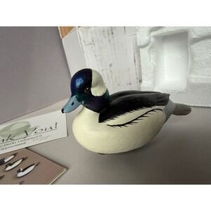 Ducks Unlimited Jett Brunet 2015 Bufflehead Miniature Duck Decoy Figurine Box